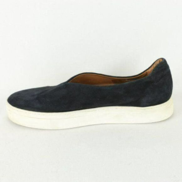 COS Women's Size 40 Blue White Suede Slip On Platform Sneakers - Picture 8 of 10